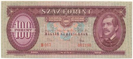 1968. 100Ft viszonylag alacsony "B 017 002198" sorszámmal T:AU  Adamo F32