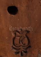 Kőfalvi Gyula (1920-1986): Lány. Jelzett, engóbozott kerámia, m: 32 cm