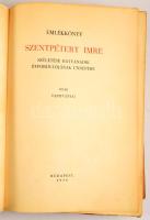 Emlékkönyv Szentpétery Imre születése hatvanadik évfordulójának ünnepére. Írták: Tanítványai. Bp., 1938. 581p. Kiadói papírkötés, gerinc sérült, felvágatlan példány.