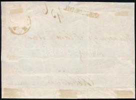 ~1872 Szorgalomlevél előlap Réznyomat 15kr bélyeggel "HADHÁZ" / cover front with 15kr
