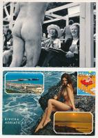EROTIKA - 10 db MODERN és RÉGI képeslap / EROTICA - 10 modern and pre- 1945 postcards