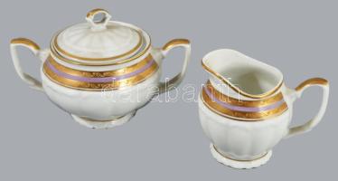 Bugovice lengyel mokkás / kávés készlet, jelzett, teljes