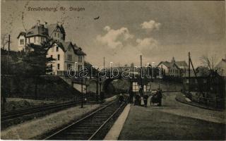 1923 Freudenberg (Siegen), railway station, railway tracks (EB)