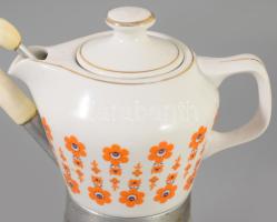 Hollóházi porcelán betétes kotyogós kávéfőző jó állapotban