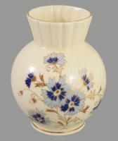 Zsolnay Búzavirág mintás váza. Kézzel festett, jelzett, hibátlan 13 cm