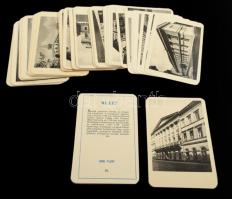 1964 Mi ez? Építészettörténeti társasjáték, kártyajáték - Budapesti műemlékek, dobozában komplett, 1...