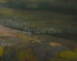 Tápay Lajos (1900-1964): Kecskepásztor. Olaj, vászon, jelzett, apró felületi kopásokkal, fakeretben,...