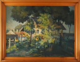 Tápay Lajos (1900-1964): Tanya. Olaj, vászon, jelzett, apró felületi kopásokkal, fakeretben, 47×63 cm