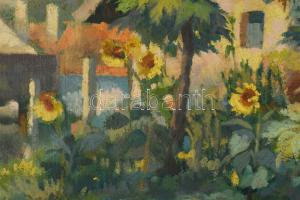 Tápay Lajos (1900-1964): Tanya. Olaj, vászon, jelzett, apró felületi kopásokkal, fakeretben, 47×63 c...