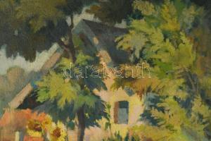 Tápay Lajos (1900-1964): Tanya. Olaj, vászon, jelzett, apró felületi kopásokkal, fakeretben, 47×63 c...