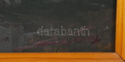 Szepesy jelzéssel: Birkanyáj. Olaj, karton, fakeretben, 40×47,5 cm