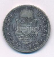 1891KB 1Ft Ag "Ferenc József / Fiume-címer" kapszulában T:F patina Hungary 1891KB 1 Forint Ag "Franz Joseph / Fiume coat of arms" Kremnitz in capsule in capsule C:F patina Unger III.: 1467., Huszár: 2142., Adamo M15