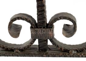 Nagy kovácsoltvas gyertyatartó 47x41 cm