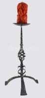 Kovácsoltvas álló gyertyatartó 67 cm + hozzá gyertya