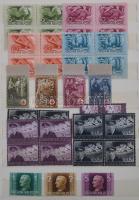 Sorozatok, négyes tömbök és tömbsorok 1919-1949 8 lapos közepes berakóban