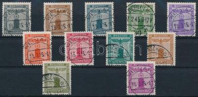 Deutsches Reich 1942 Hivatalos sor Mi 155-165 (Mi EUR 300.-) garancia nélkül / no guarantee