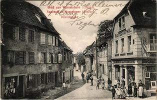 1915 Wasselonne, Wasselnheim; Brandgasse / street view, publishing house (fa)