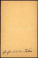 cca 1890 Tátra, vízesés, keményhátú fotó Divald Károly műterméből, 16,5×10,5 cm / Vysoké Tatr, water...