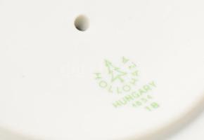 Hollóházi kétfüles váza, jelzett, hibátlan, m: 28 cm