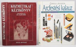 Carole Jackson: Arcfestési kalauz. Ford.: Szűr-Szabó Katalin. Bp., én., Color Me. Benne: Avon - Az arckikészítés titka, 13 p. Kiadói kartonált papírkötés. + Kozmetikai kézikönyv. Szerk.: Hajdú Imre. Bp., 1990, Műszaki. Kiadói nyl-kötés.