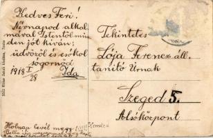 1918 Tenke, Tinca; Adóhivatal, Ipartestület. Ritter Jakab kiadása / tax office, Industry Association...