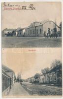 1913 Tenke, Tinca; utcarészletek. Ritter Jakab kiadása / street views (fl)