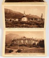 cca 1920 Vísoké Tatry, 25 db képet tartalmazó leporelló, 9×14 cm