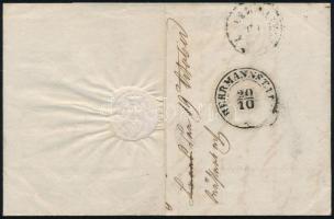 1851 3kr HP Ia-3 bordázott kézi papír, mély cinóber piros levélen / deep vermeil, gerriptes Papier o...