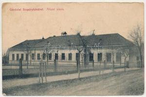1911 Szapáryfalva, Szapárifalva, Tipari; Állami iskola. Robert Claus / school (ragasztónyomok / glue marks)