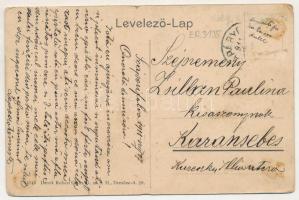 1911 Szapáryfalva, Szapárifalva, Tipari; Állami iskola. Robert Claus / school (ragasztónyomok / glue...