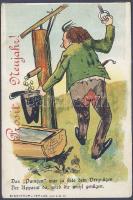 New Year tramp litho