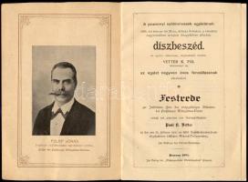 1901 Pozsony, A pozsonyi szőlőmívesek egyletének díszbeszéde, tartotta: Vetter K. Pál, 11p