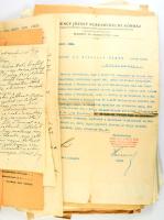 cca 1896-1950 Schulhof Miksa (1870-1945) izraelita vallású orvos és családjának iratai: bizonyítvány...