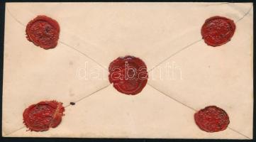 1872 Értéklevél / Insured cover "SZIGET / MARM.M." + "ÁLLÍTÓLAG" - Pest