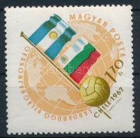 1962 Labdarúgó VB Chile 1,70Ft a piros szín balra tolódott