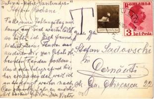 1936 Sulina, Str. Regele Carol I / street, quay. photo (cut)