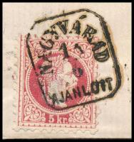 1869 3 x 5kr távolsági ajánlott levélen / on domestic registered cover "NAGYVÁRAD / AJÁNLOTT&qu...