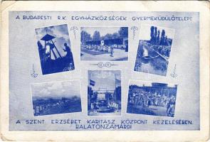 Zamárdi, Balatonzamárdi; A Budapesti Római Katolikus Egyházközségek Gyermeküdülőtelepe a Szent Erzsébet Karitász Központ kezelésében (EB)