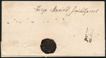 1867 15kr ajánlott távolsági levélen / on registered domestic cover "JÁSZBERÉNY" - Pest
