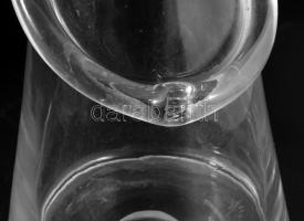 Boda Manufaktúra, Erik Höglund designer: "People Decanter". Jelzett, cca 1955, szájánál ra...