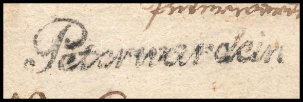 1796 Határőrvidék levél teljes tartalommal "Peterwardein" (Müller 150 p) - Pancsova / Cove...