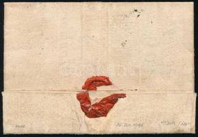 1796 Határőrvidék levél teljes tartalommal "Peterwardein" (Müller 150 p) - Pancsova / Cove...