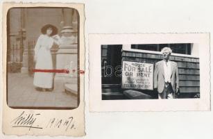 8 db RÉGI fotós képeslap vegyes minőségben / 8 pre-1945 photo postcards in mixed quality