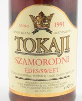 1991 Tokaji Szamorodni, bontatlan palack, édes, fehérbor, 0,5l