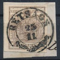 1850 6kr HP III. lemezhibával / plate flaw "RÉTSÁGH"