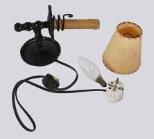 Kovácsolt vas falikar, h: 20 cm