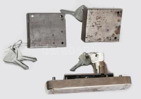 3 darab működő bútorzár, kulcsokkal