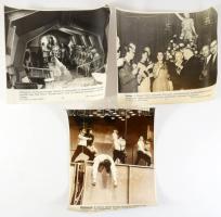 cca 1960-1980 Opera, színház témában 7 db MTI fotó, vegyes állapotban, 20x25 cm körül