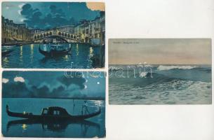 VELENCE - 7 db RÉGI város képeslap vegyes minőségben / VENICE - 7 pre-1945 town postcards in mixed q...