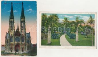 35 db RÉGI külföldi város képeslap vegyes minőségben / 35 pre-1945 foreign town postcards in mixed q...